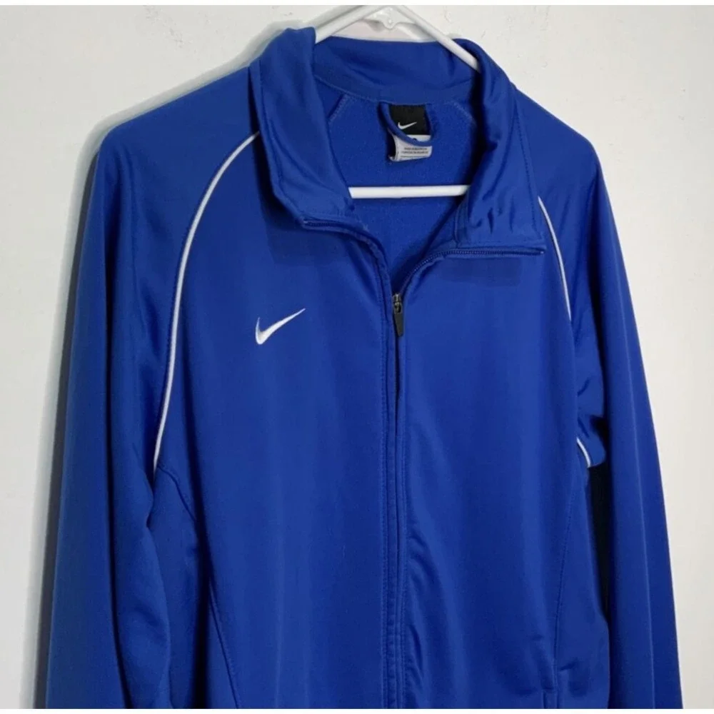 Nike Women's Zip Front Jacket Activewear Blue Size Small